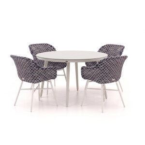 Hartman Delphine/Sophie Studio ø128cm dining tuinset 5-delig - Laagste prijsgarantie!