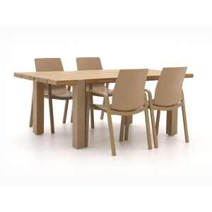 Hartman Flow/Almeria 200cm dining tuinset 5-delig - Laagste prijsgarantie!