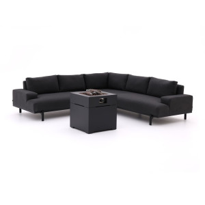 Hartman Lucas/Cosibrixx 60cm hoek loungeset met vuurtafel 3-delig - Laagste prijsgarantie!