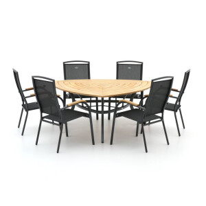 Hartman Raffaelo/Triangular 170cm dining tuinset 7-delig stapelbaar - Laagste prijsgarantie!
