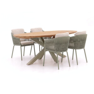 Hartman Sevilla/San Sebastian 200cm dining tuinset 5-delig - Laagste prijsgarantie!