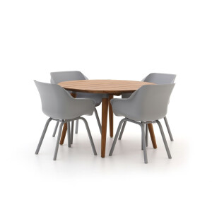 Hartman Sophie Element/Studio Ø120cm dining tuinset 5-delig - Laagste prijsgarantie!