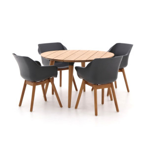 Hartman Sophie Studio ø 120cm  dining tuinset 5-delig - Laagste prijsgarantie!