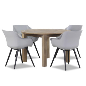 Hartman Sophie studio/Brighton rond 120 cm dining tuinset 5-delig