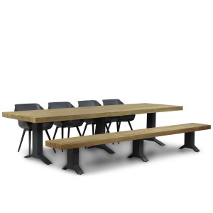 Hartman Sophie studio/Superior 330 cm dining tuinset 6-delig