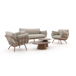Hartman Toscana stoel-bank loungeset 5-delig - Laagste prijsgarantie!