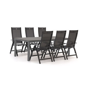 Hartman Troy/Fidenza 220cm dining tuinset 7-delig verstelbaar - Laagste prijsgarantie!