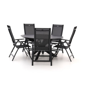 Hartman Troy/Lodola ø 150cm dining tuinset 6-delig verstelbaar - Laagste prijsgarantie!