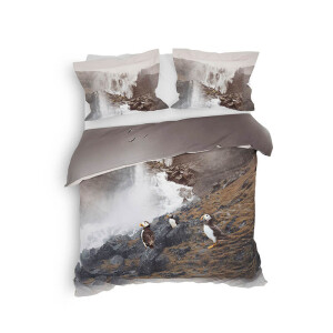 Dekbedovertrek Laurien - Lits-Jumeaux (240x220 Cm) - Meerkleurig Katoen - Natuur - Heckett Lane - Dekbed-Discounter.nl