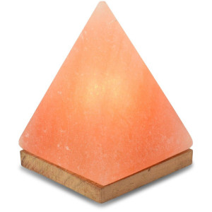 HIMALAYA SALT DREAMS Zoutkristal-tafellamp Piramide Met de hand gemaakt - iedere steen is uniek, H: ca. 17,5 cm (1 stuk)