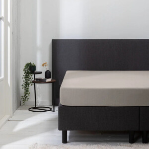 Hoeslaken - Luna Stretch - 2-PACK - 140x200cm - Zand - Luna Bedding - Dekbed-Discounter.nl