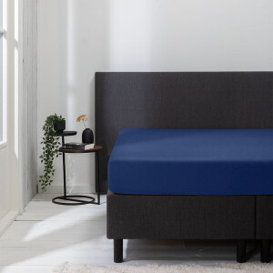 Hoeslaken - Luna Stretch - 2-PACK - 180x200cm - Navy - Luna Bedding - Dekbed-Discounter.nl