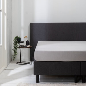 Hoeslaken - Luna Stretch - 2-PACK - Lichtgrijs - 80x200cm - Grijs - Luna Bedding - Dekbed-Discounter.nl