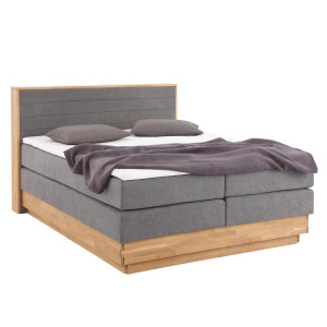 Home affaire Boxspring Cavan Eiken, met bedkist & topmatras, verschillende hardheden (ook H4)