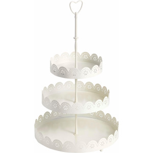 Home affaire Decoratieve etagère 3-traps, hoogte 42 cm, rond, van metaal