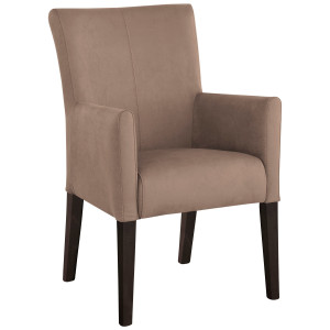 Home affaire Eetkamerstoel King Gestoffeerde stoel, fauteuil, massief houten frame