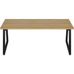 Home affaire Eettafel Soyans moderne kuipframe, in vier breedtes, melaminehars gecoat