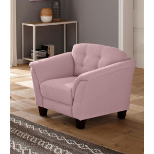 Home affaire Fauteuil Lillesand met binnenvering, capitonnage achter, poten van beukenhout