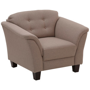 Home affaire Fauteuil Lillesand met binnenvering, capitonnage achter, poten van beukenhout