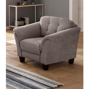 Home affaire Fauteuil Lillesand met binnenvering, capitonnage achter, poten van beukenhout