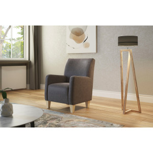 Home affaire Fauteuil Viva met binnenvering, met beukenhouten poten