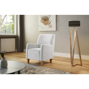 Home affaire Fauteuil Viva met binnenvering, met eikenhouten poten