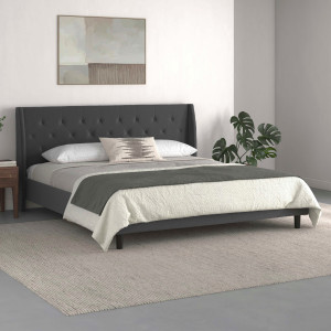 Home affaire Gestoffeerd bed Kempton met ruitencapitonnage, zacht verdikt, ligoppervlak 140x200 of 180x200 cm (1-delig)