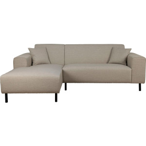 Home affaire Hoekbank ARROS L-vorm incl. losse sierkussens, afmetingen bxdxh: 235x163x81 cm, ook in ribfluweel