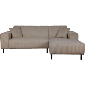 Home affaire Hoekbank ARROS L-vorm met golfondersteuning, afmetingen B/D/H: 235/163/81 cm incl. sierkussens, met recamiere rechts/links bestelbaar, ook in cord