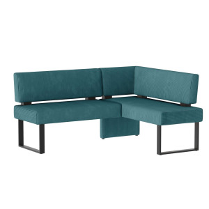 Home affaire Hoekbank Oliver met metalen frame, keukenbank verschillende hoezen cord eetkamerbank ottos choice