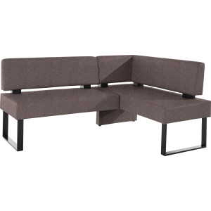 Home affaire Hoekbank Oliver met metalen frame, keukenbank verschillende hoezen cord eetkamerbank ottos choice
