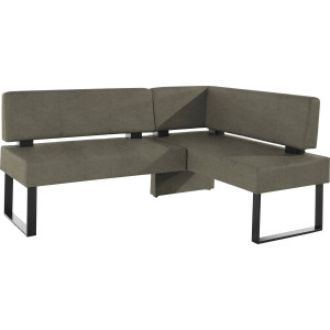 Home affaire Hoekbank Oliver met metalen frame, keukenbank verschillende hoezen cord eetkamerbank ottos choice