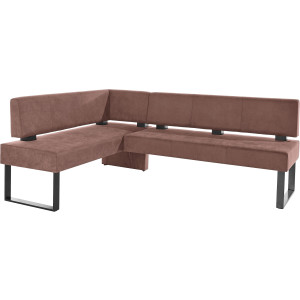 Home affaire Hoekbank Oliver met metalen frame, keukenbank verschillende hoezen cord eetkamerbank ottos choice