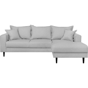 Home affaire Hoekbank VEYRAS L-vorm hoog zitcomfort, incl. 2 sierkussens met bies, b/d/h: 230/150/76 cm