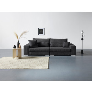 Home affaire Megabank VASCO Breedte 277 cm, inclusief 6-delige kussenset, van cord