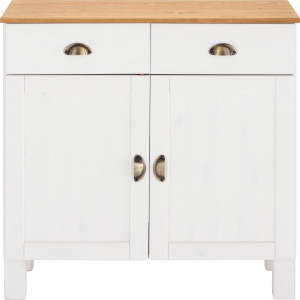 Home affaire Onderkast Oslo 85 cm breed, 38 cm diep, als dressoir te gebruiken, 2 deuren, 2 laden