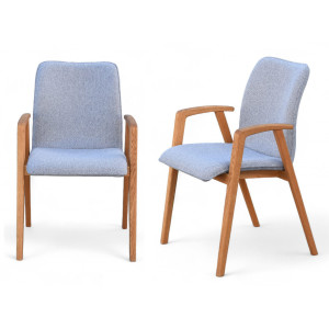 Home affaire Stoel met armleuningen Loreen eetkamerstoel, beklede stoel, designstoel met massief frame, hoogwaardig afgewerkt, armleuningen, stijlvol, comfortabel (set, 2 stuks)