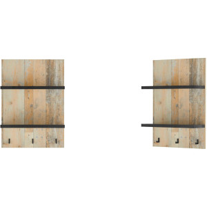 Home affaire Wandplank Sherwood Breedte 60 cm, in modern houtdecor, 28 mm dikke legplanken