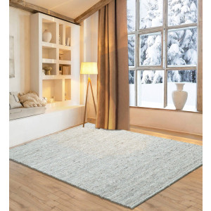 my home Wollen kleed Pirker Omkeerbaar tapijt, gemêleerd, 100% wol, handgeweven, Scandi, woonkamer