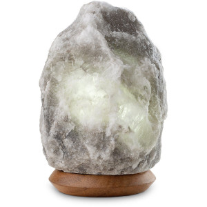Home affaire Zoutkristal-tafellamp Sari Met de hand gemaakt - iedere steen is uniek, H: ca.18 cm, ca.2-3 kg (1 stuk)