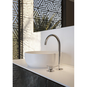 Hotbath Cobber Wastafelmengkraan - hoog - opbouw - zonder waste - Chroom CB023HCR