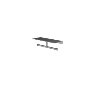 Hotbath &MORE Dubbele Rolhouder - voor planchet serie - Geborsteld gunmetal PVD SHA05BGP