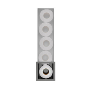 Hotbath &MORE Inbouw Reserverol Houder - 16x60x14cm - voor 6 rollen - Geborsteld gunmetal PVD ST016BGP