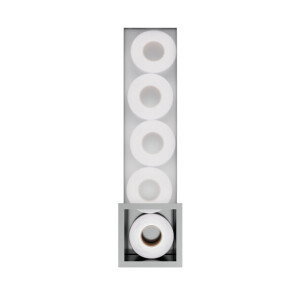 Hotbath &MORE Inbouw Reserverol Houder - 16x60x14cm - voor 6 rollen - RVS 316 ST016IX