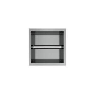 Hotbath &MORE Inbouw Toiletrol Houder - 16x16x13cm - RVS 316 PH016IX