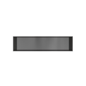 Hotbath &MORE Inbouwbox of inbouwnis - 30x120x10 - Geborsteld gunmetal PVD BOX120BGP