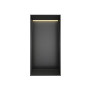 Hotbath &MORE Inbouwbox of inbouwnis - 30x15x10 - frameless + LED - Geborsteld gunmetal PVD BOX015FLBGP