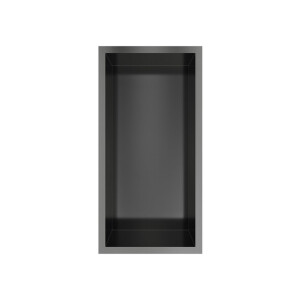 Hotbath &MORE Inbouwbox of inbouwnis - 30x15x10 - Geborsteld gunmetal PVD BOX015BGP