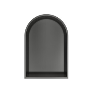 Hotbath &MORE Inbouwbox of inbouwnis Toogmodel - 30x45x10cm - Geborsteld gunmetal PVD BOW30BGP