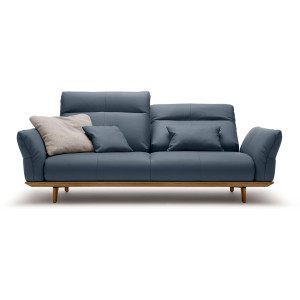 Hülsta Sofa 3-zitsbank Hs.460 Onderstel in walnotenhout, walnotenhouten poten, breedte 208 cm